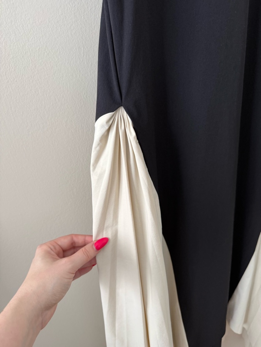 A.W.A.K.E. Mode - Sculptural Contrast Midi Dress - Black & Ivory - Picture 8 of 14